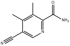 2-Pyridinecarboxamide, 5-cyano-3,4-dimethyl- Structure