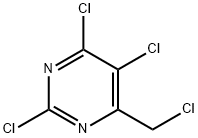 Pyrimidine, 2,4,5-trichloro-6-(chloromethyl)- Structure