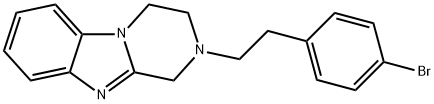 Pyrazino[1,2-a]benzimidazole, 2-[2-(4-bromophenyl)ethyl]-1,2,3,4-tetrahydro- Structure