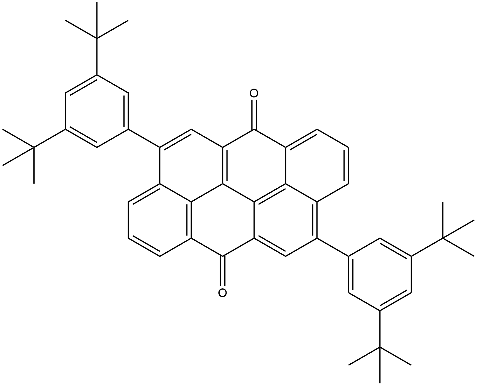 4,10-bis(3,5-di-tert-butylphenyl)naphtho[7,8,1,2,3-nopqr]tetraphene-6,12-dione Structure