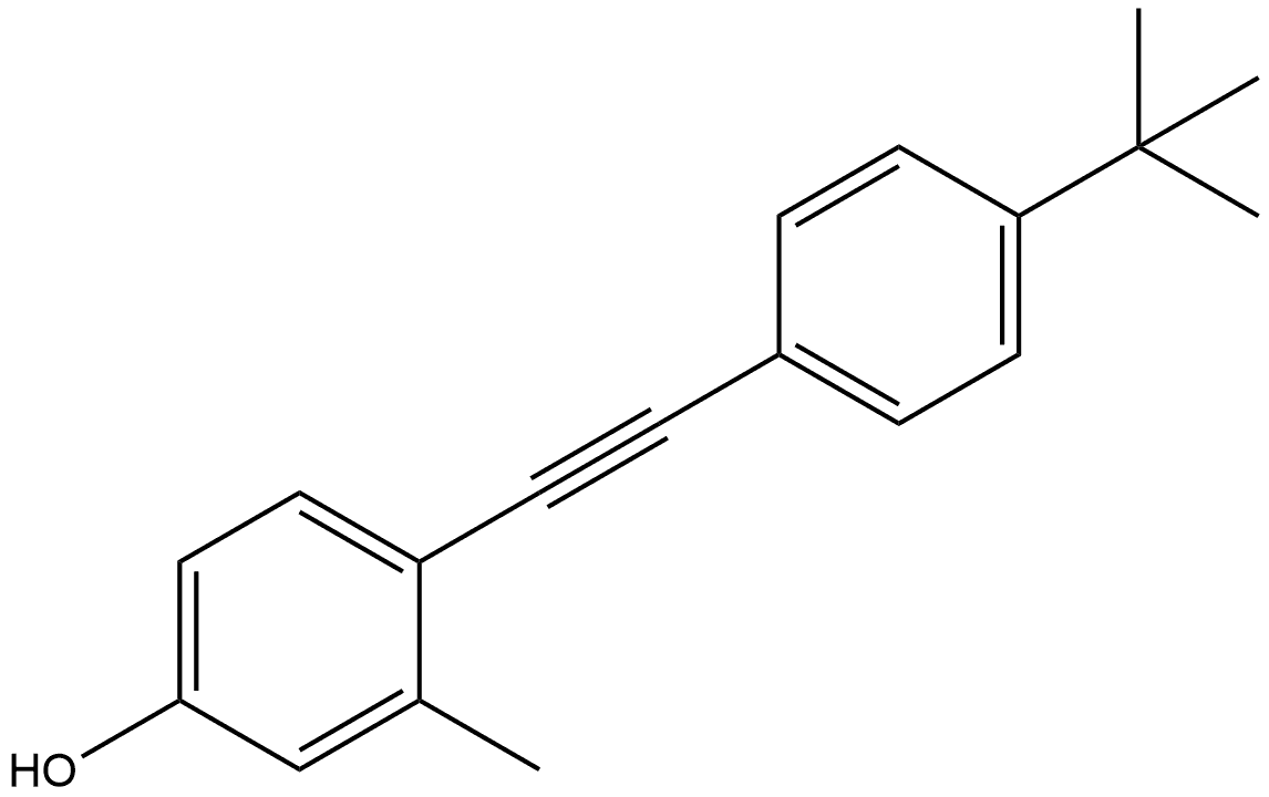 4-[2-[4-(1,1-Dimethylethyl)phenyl]ethynyl]-3-methylphenol Structure