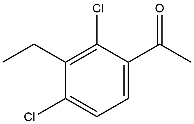 Ethanone, 1-(2,4-dichloro-3-ethylphenyl)- Structure