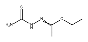 Ethanehydrazonic acid, N-(aminothioxomethyl)-, ethyl ester 구조식 이미지