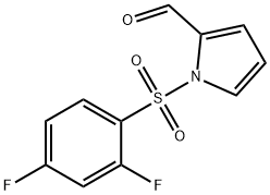 1H-Pyrrole-2-carboxaldehyde, 1-[(2,4-difluorophenyl)sulfonyl]- Structure