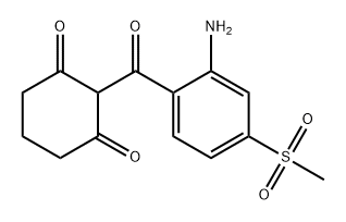 1,3-Cyclohexanedione, 2-[2-amino-4-(methylsulfonyl)benzoyl]- Structure