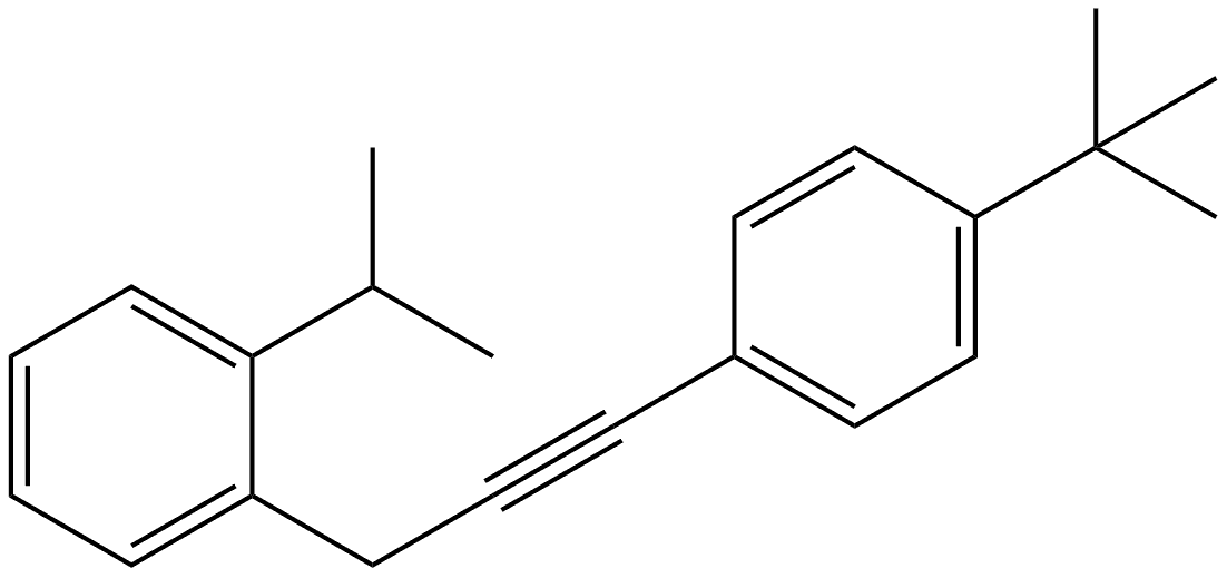 1-[3-[4-(1,1-Dimethylethyl)phenyl]-2-propyn-1-yl]-2-(1-methylethyl)benzene Structure