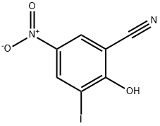 2-Hydroxy-3-iodo-5-nitrobenzonitrile Structure