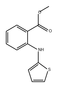 Benzoic acid, 2-(2-thienylamino)-, methyl ester Structure