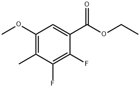 Ethyl 2,3-difluoro-5-methoxy-4-methylbenzoate Structure