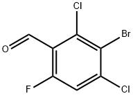 3-Bromo-2,4-dichloro-6-fluorobenzaldehyde Structure