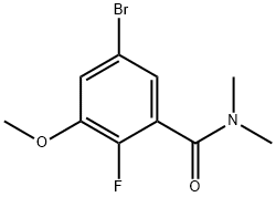 5-Bromo-2-fluoro-3-methoxy-N,N-dimethylbenzamide Structure