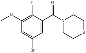 (5-Bromo-2-fluoro-3-methoxyphenyl)(thiomorpholino)methanone Structure