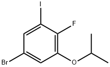 5-bromo-2-fluoro-1-iodo-3-isopropoxybenzene Structure