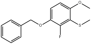 (3-(Benzyloxy)-2-fluoro-6-methoxyphenyl)(methyl)sulfane Structure