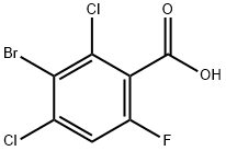 3-Bromo-2,4-dichloro-6-fluorobenzoic acid Structure