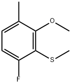 (6-Fluoro-2-methoxy-3-methylphenyl)(methyl)sulfane Structure