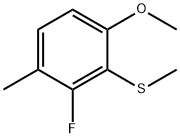 (2-Fluoro-6-methoxy-3-methylphenyl)(methyl)sulfane Structure