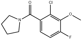 (2-Chloro-4-fluoro-3-methoxyphenyl)(pyrrolidin-1-yl)methanone Structure