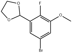 2-(5-Bromo-2-fluoro-3-methoxyphenyl)-1,3-dioxolane Structure