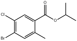 Isopropyl 4-bromo-5-chloro-2-methylbenzoate Structure