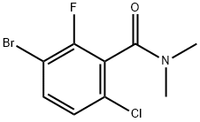 3-bromo-6-chloro-2-fluoro-N,N-dimethylbenzamide Structure