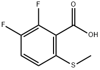 2,3-Difluoro-6-(methylthio)benzoic acid Structure