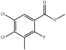 Methyl 4,5-dichloro-2-fluoro-3-methylbenzoate Structure