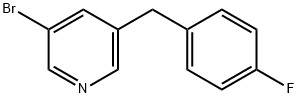 3-Bromo-5-(4-fluorobenzyl)pyridine Structure