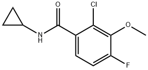 2-Chloro-N-cyclopropyl-4-fluoro-3-methoxybenzamide Structure