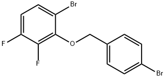 1-Bromo-2-((4-bromobenzyl)oxy)-3,4-difluorobenzene Structure