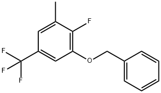 1-(Benzyloxy)-2-fluoro-3-methyl-5-(trifluoromethyl)benzene Structure