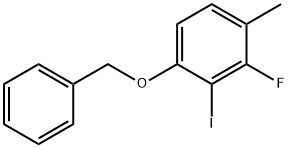 1-(Benzyloxy)-3-fluoro-2-iodo-4-methylbenzene Structure