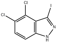 4,5-Dichloro-3-iodo-1H-indazole Structure