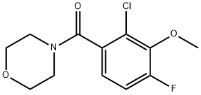 (2-Chloro-4-fluoro-3-methoxyphenyl)(morpholino)methanone Structure