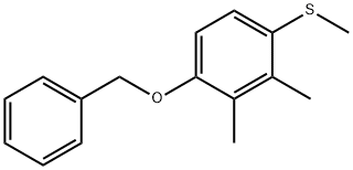 (4-(Benzyloxy)-2,3-dimethylphenyl)(methyl)sulfane Structure