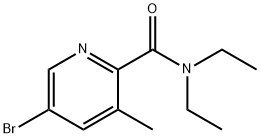 5-Bromo-N,N-diethyl-3-methylpicolinamide Structure