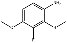 3-Fluoro-4-methoxy-2-(methylthio)aniline Structure