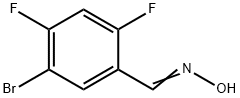 (E)-5-bromo-2,4-difluorobenzaldehyde oxime Structure