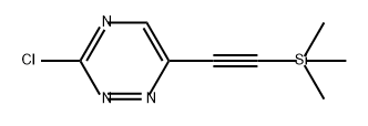 1,2,4-Triazine, 3-chloro-6-[2-(trimethylsilyl)ethynyl]- 구조식 이미지