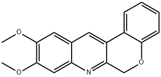 6H-[1]Benzopyrano[3,4-b]quinoline, 9,10-dimethoxy- Structure