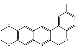 6H-[1]Benzopyrano[3,4-b]quinoline, 2-fluoro-9,10-dimethoxy- Structure