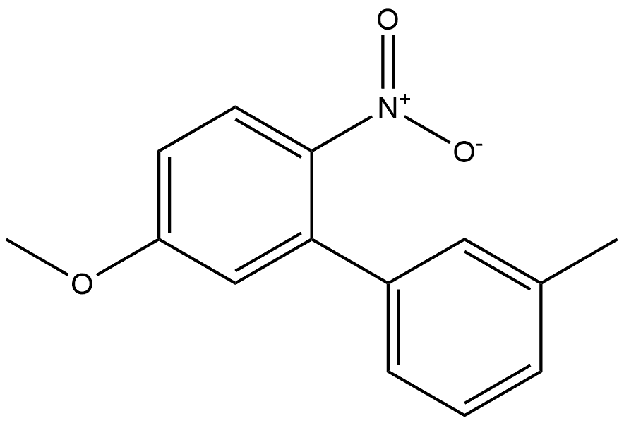 5-methoxy-3'-methyl-2-nitro-1,1'-biphenyl Structure