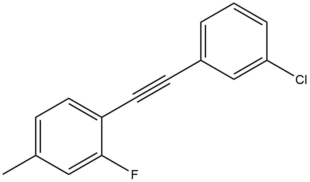 1-[2-(3-Chlorophenyl)ethynyl]-2-fluoro-4-methylbenzene Structure