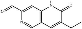 1,6-Naphthyridine-7-carboxaldehyde, 3-ethyl-1,2-dihydro-2-oxo- Structure