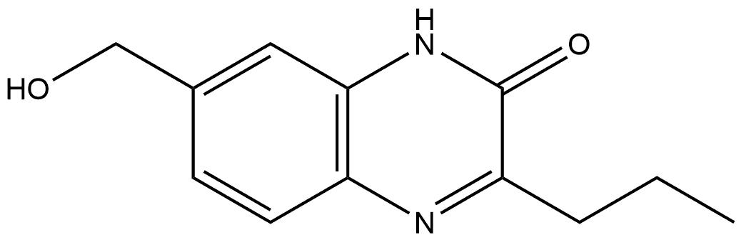 7-(Hydroxymethyl)-3-propylquinoxalin-2(1H)-one Structure