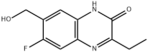 2(1H)-Quinoxalinone, 3-ethyl-6-fluoro-7-(hydroxymethyl)- 구조식 이미지