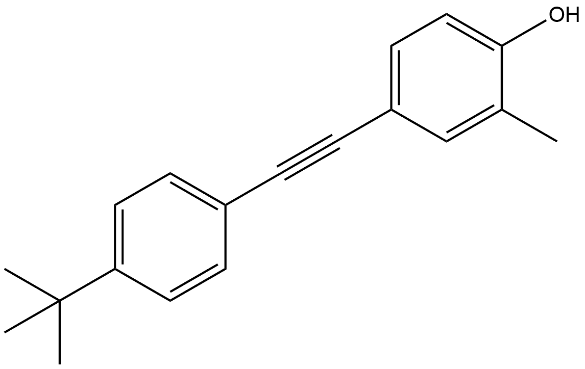 4-[2-[4-(1,1-Dimethylethyl)phenyl]ethynyl]-2-methylphenol Structure