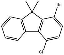 9H-Fluorene, 1-bromo-4-chloro-9,9-dimethyl- Structure