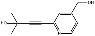 2-(3-Hydroxy-3-methyl-1-butyn-1-yl)-4-pyridinemethanol Structure