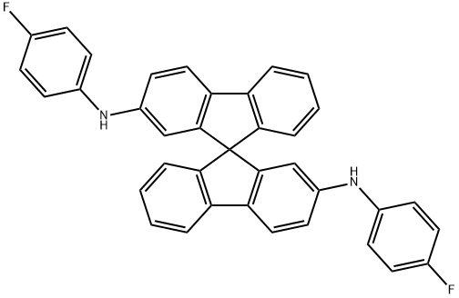 9,9'-Spirobi[9H-fluorene]-2,2'-diamine, N2,N2'-bis(4-fluorophenyl)- Structure